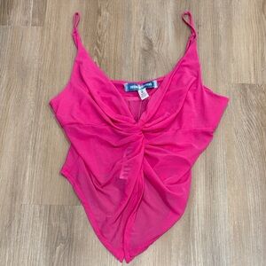 Urban Outfitters Pink Twist Front Cami